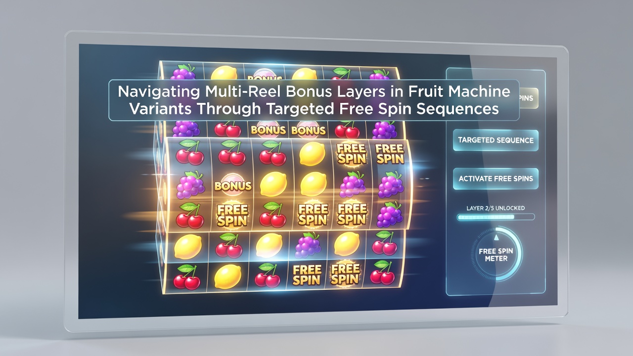 Diagram van gratis spin sequenties die bonuslagen activeren in fruitmachines